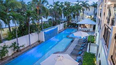 Heated Lap Pool & Relaxation Zone Fully-equipped resort facilities featuring a 25m heated pool and guest entertainment area